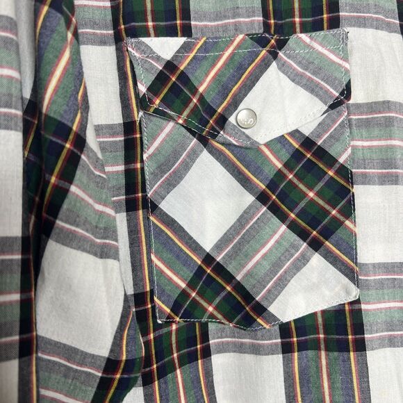 Rustler Mens Pearl Snap Western Shirt Size Medium Multi Color Rodeo Cowboy - Picture 5 of 7